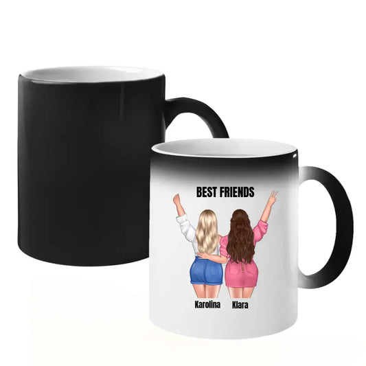 Kubek magiczny - Best friends - prezent dla przyjaciółki - 2 osoby