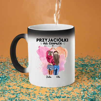 Magiczny kubek - Przyjaciółki na zawsze - prezenty dla przyjaciółek