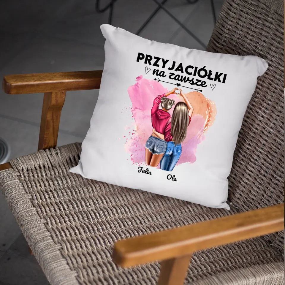 Poduszka - Przyjaciółki na zawsze - prezenty dla przyjaciółek